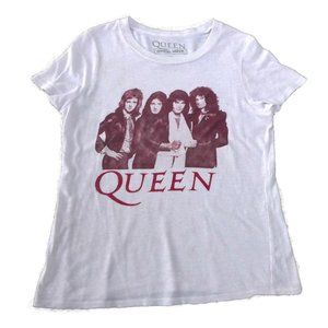 Queen Band Tee T Shirt White Official Merch Short Sleeve Crewneck M